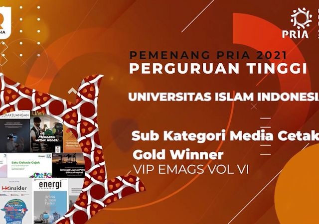 VIP Magazine UII Raih Gold Winner Pada Public Relations Indonesia Awards 2021