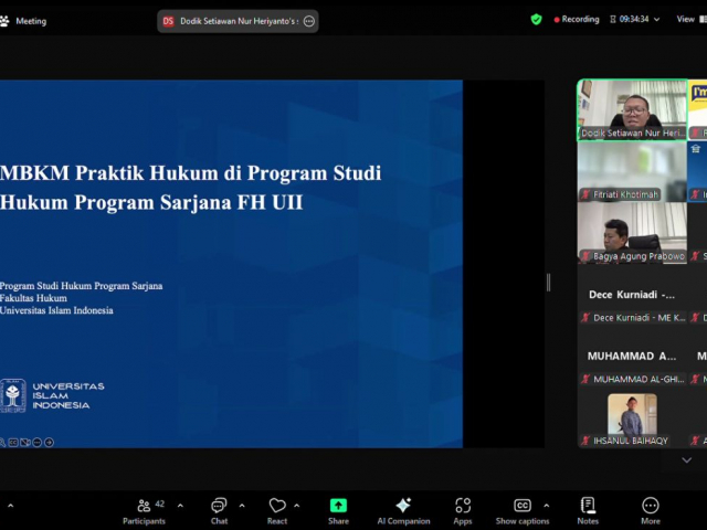 Fakultas Hukum UII Tingkatkan Kolaborasi Magang Merdeka Praktik Hukum